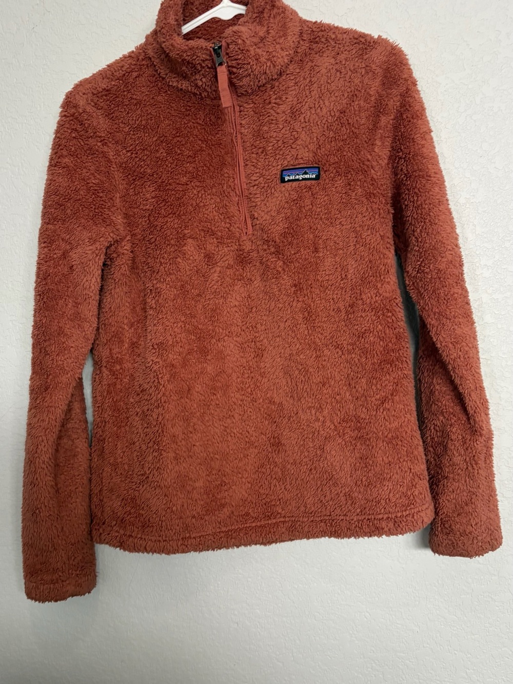 Patagonia Women's Rust Teddy Fleece Half-Zip Jacket